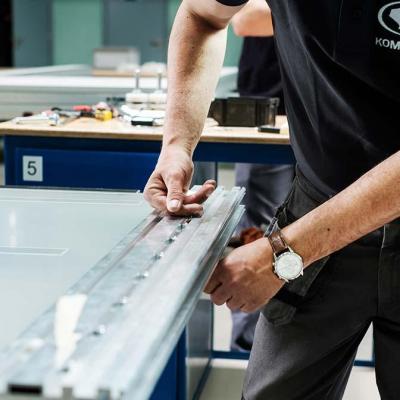 Glass panels production